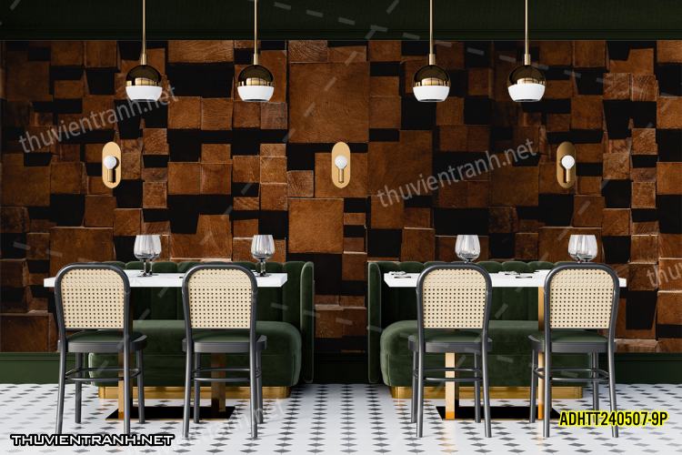 Tranh dán tường Vân Gỗ- ADHTT240507-9P - Tranh tường chất lượng cao